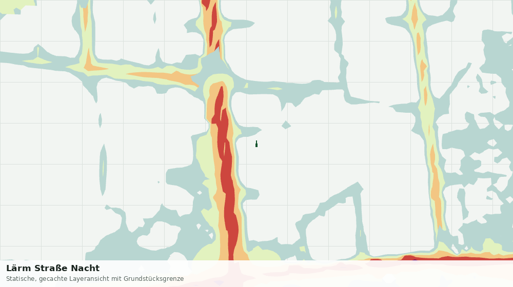 Statische Kartenansicht: Lärm Straße Nacht