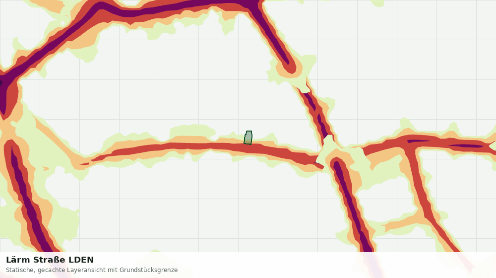 Statische Kartenansicht: Lärm Straße LDEN