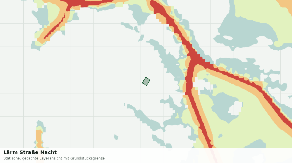 Statische Kartenansicht: Lärm Straße Nacht