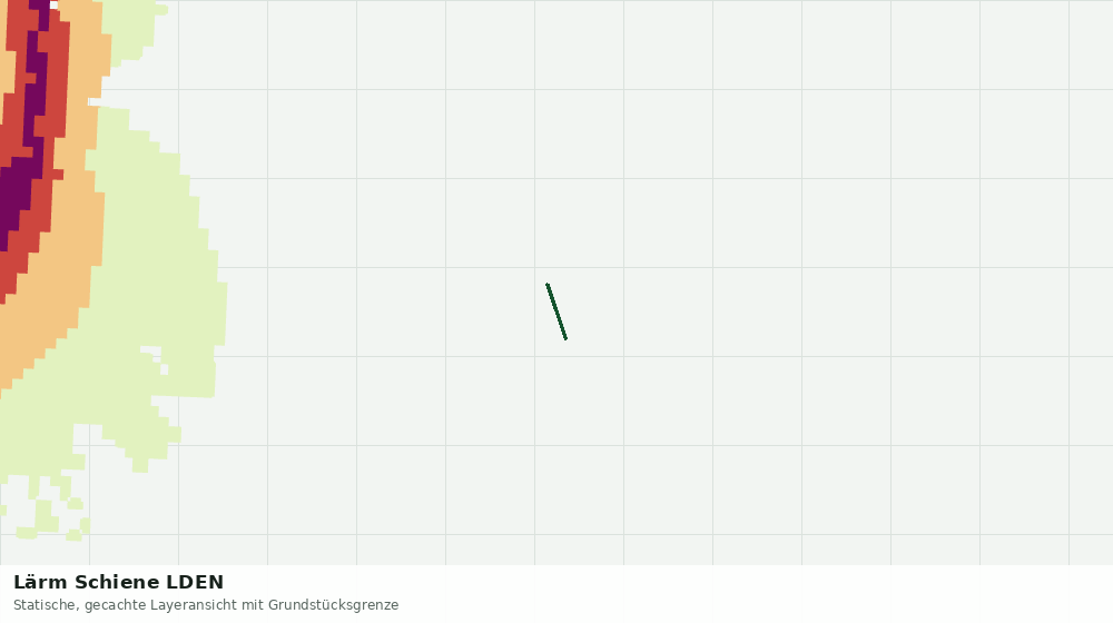 Statische Kartenansicht: Lärm Schiene LDEN