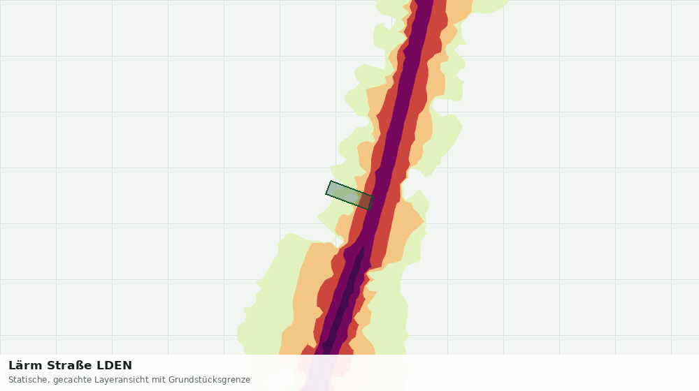 Statische Kartenansicht: Lärm Straße LDEN