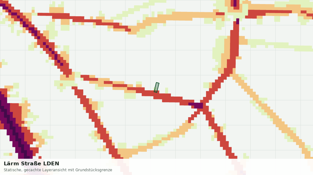 Statische Kartenansicht: Lärm Straße LDEN