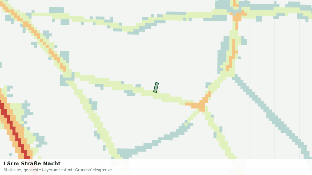 Statische Kartenansicht: Lärm Straße Nacht