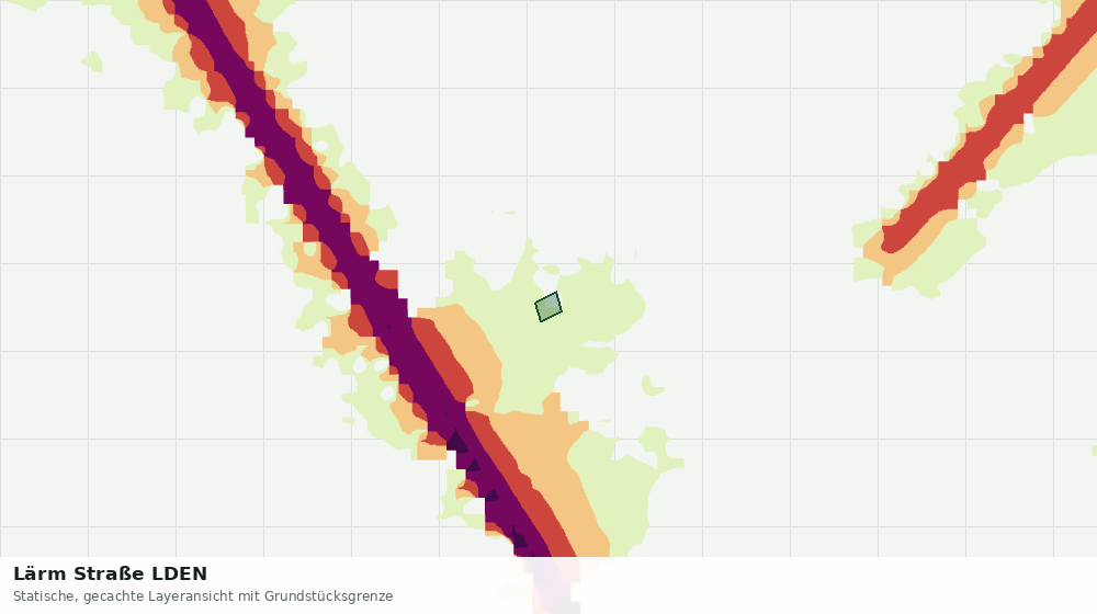 Statische Kartenansicht: Lärm Straße LDEN