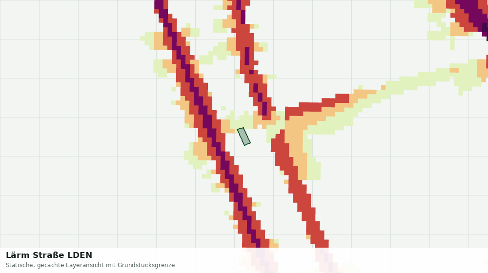 Statische Kartenansicht: Lärm Straße LDEN