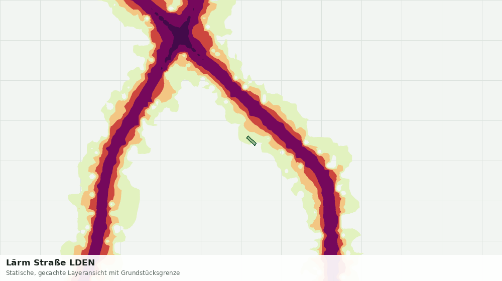 Statische Kartenansicht: Lärm Straße LDEN