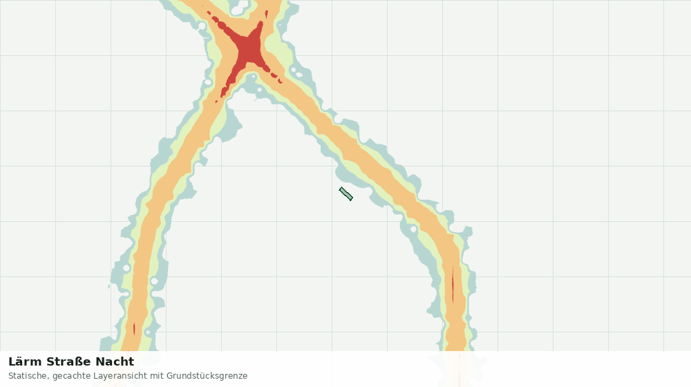 Statische Kartenansicht: Lärm Straße Nacht