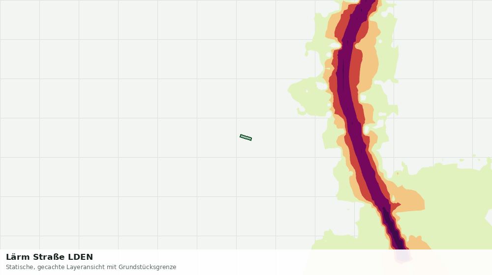 Statische Kartenansicht: Lärm Straße LDEN