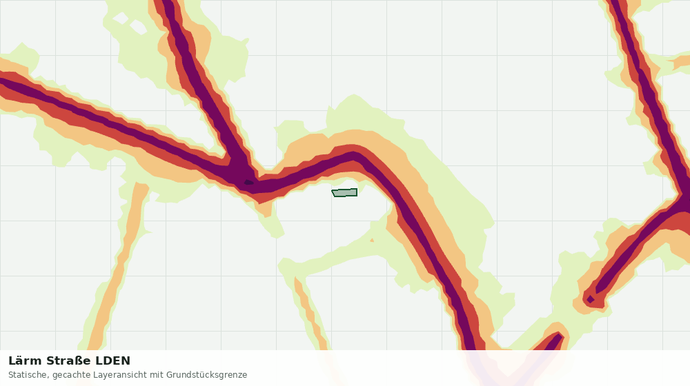 Statische Kartenansicht: Lärm Straße LDEN