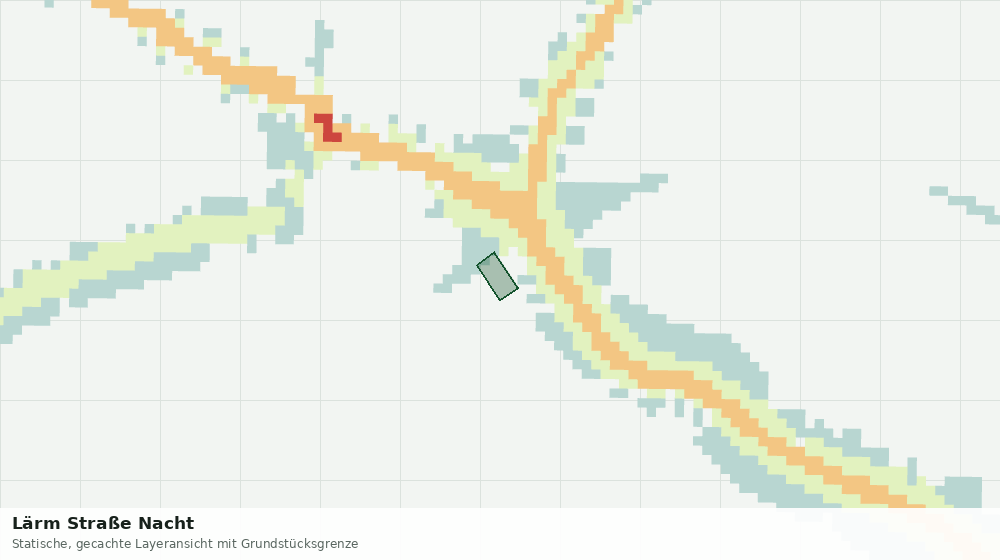 Statische Kartenansicht: Lärm Straße Nacht