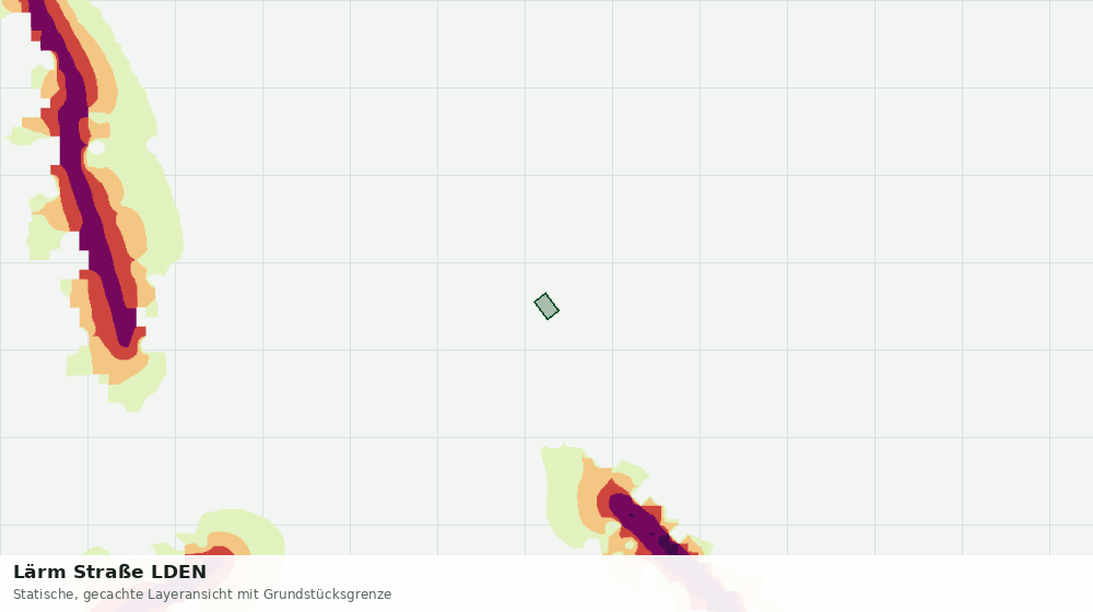 Statische Kartenansicht: Lärm Straße LDEN