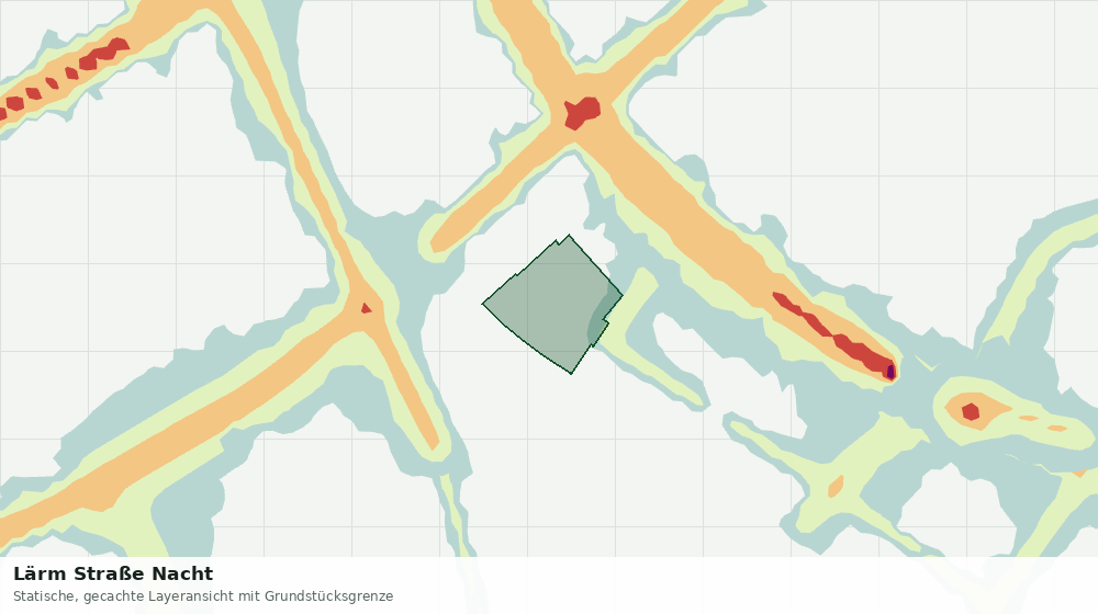 Statische Kartenansicht: Lärm Straße Nacht