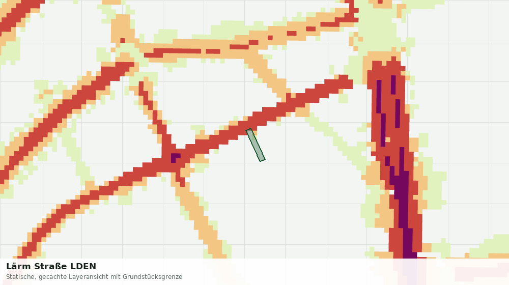 Statische Kartenansicht: Lärm Straße LDEN