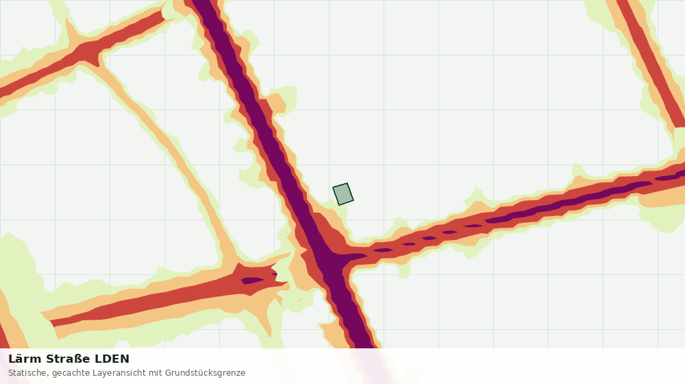 Statische Kartenansicht: Lärm Straße LDEN