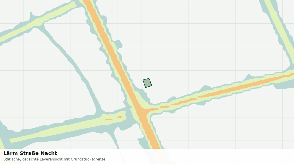 Statische Kartenansicht: Lärm Straße Nacht