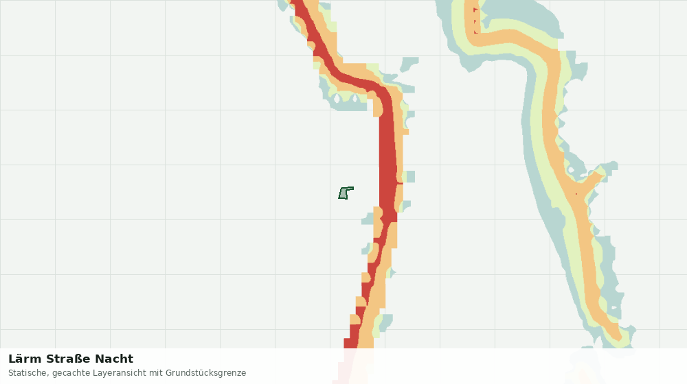 Statische Kartenansicht: Lärm Straße Nacht