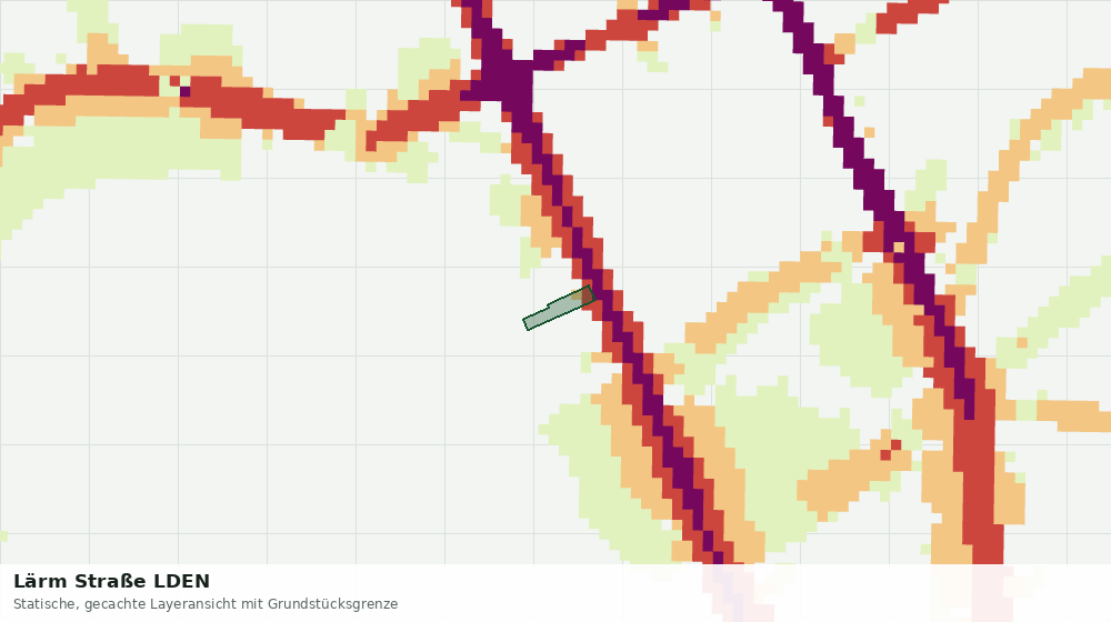 Statische Kartenansicht: Lärm Straße LDEN