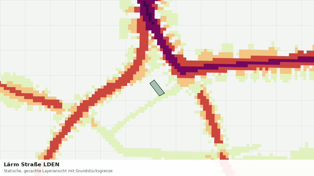 Statische Kartenansicht: Lärm Straße LDEN