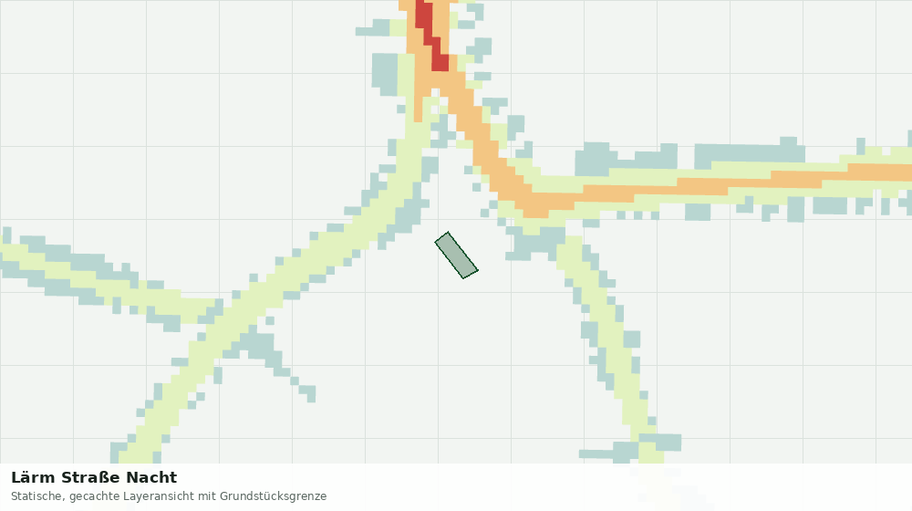 Statische Kartenansicht: Lärm Straße Nacht