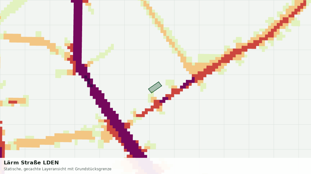 Statische Kartenansicht: Lärm Straße LDEN