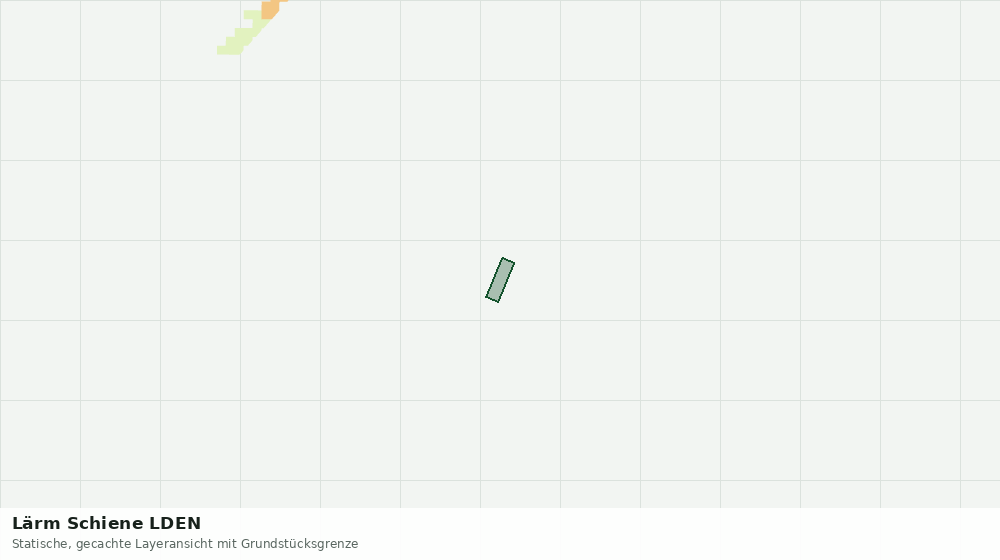 Statische Kartenansicht: Lärm Schiene LDEN