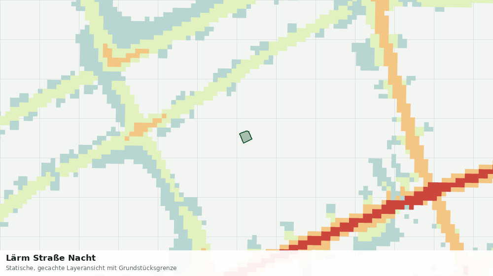 Statische Kartenansicht: Lärm Straße Nacht