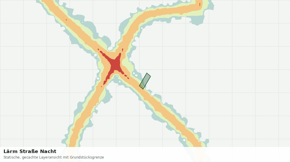 Statische Kartenansicht: Lärm Straße Nacht