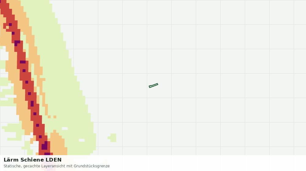 Statische Kartenansicht: Lärm Schiene LDEN