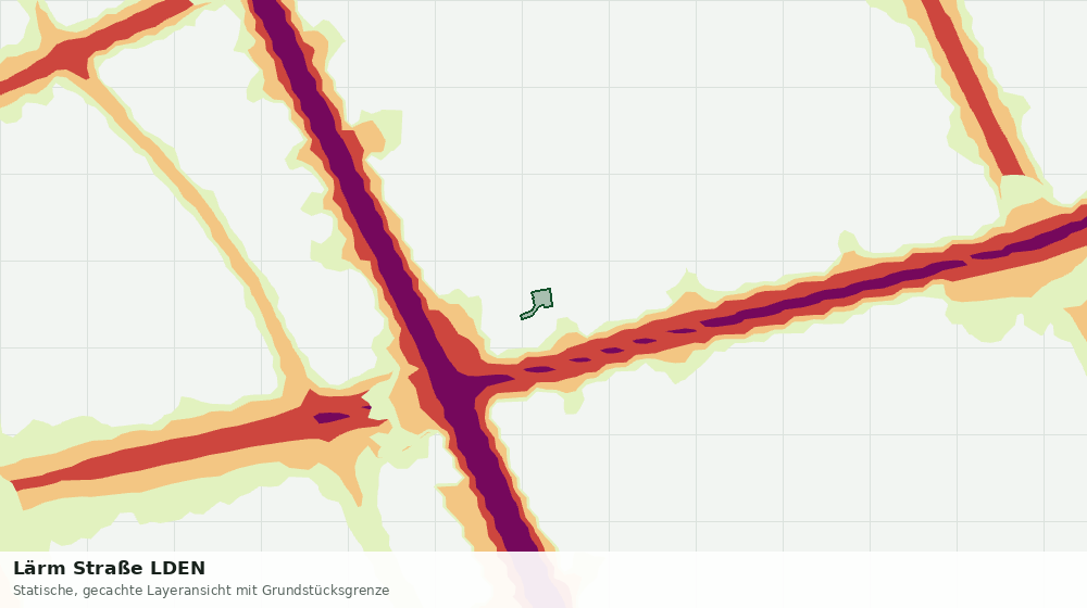 Statische Kartenansicht: Lärm Straße LDEN