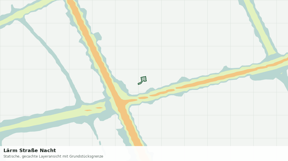 Statische Kartenansicht: Lärm Straße Nacht