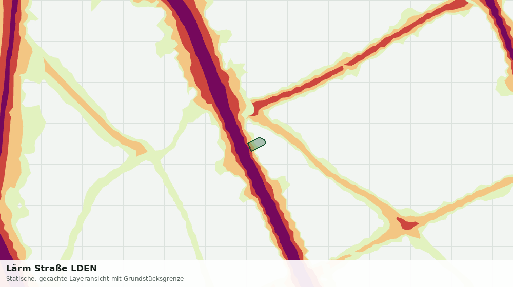 Statische Kartenansicht: Lärm Straße LDEN