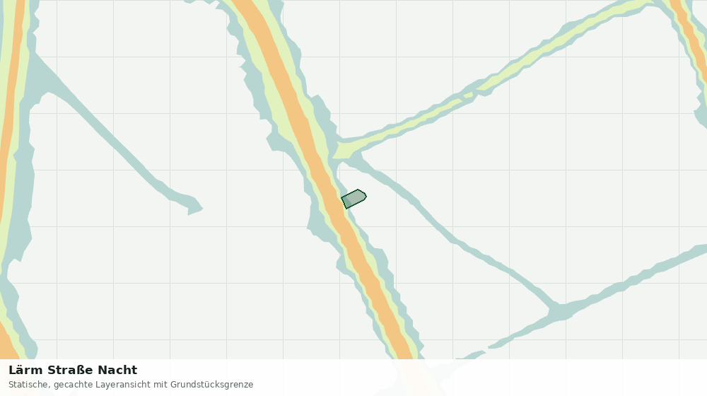 Statische Kartenansicht: Lärm Straße Nacht