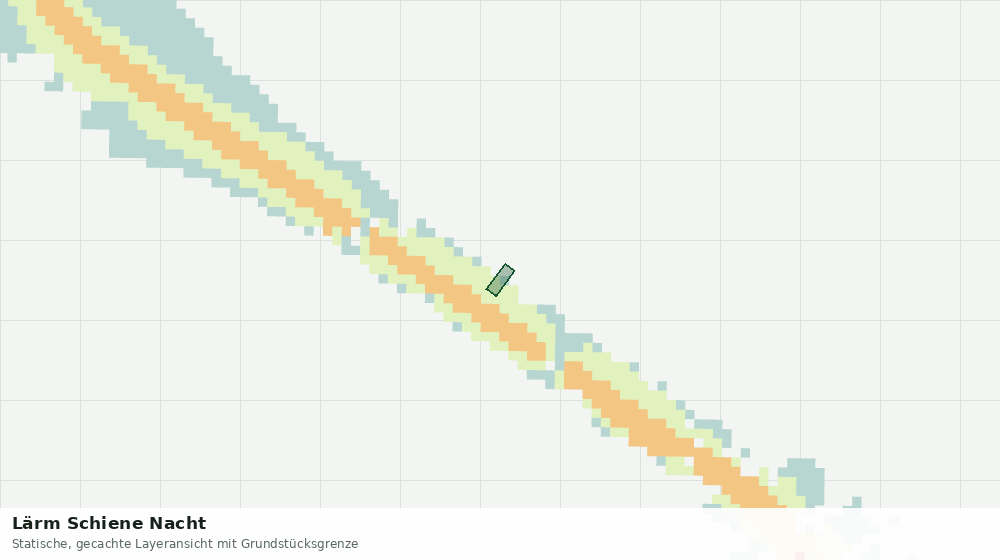 Statische Kartenansicht: Lärm Schiene Nacht
