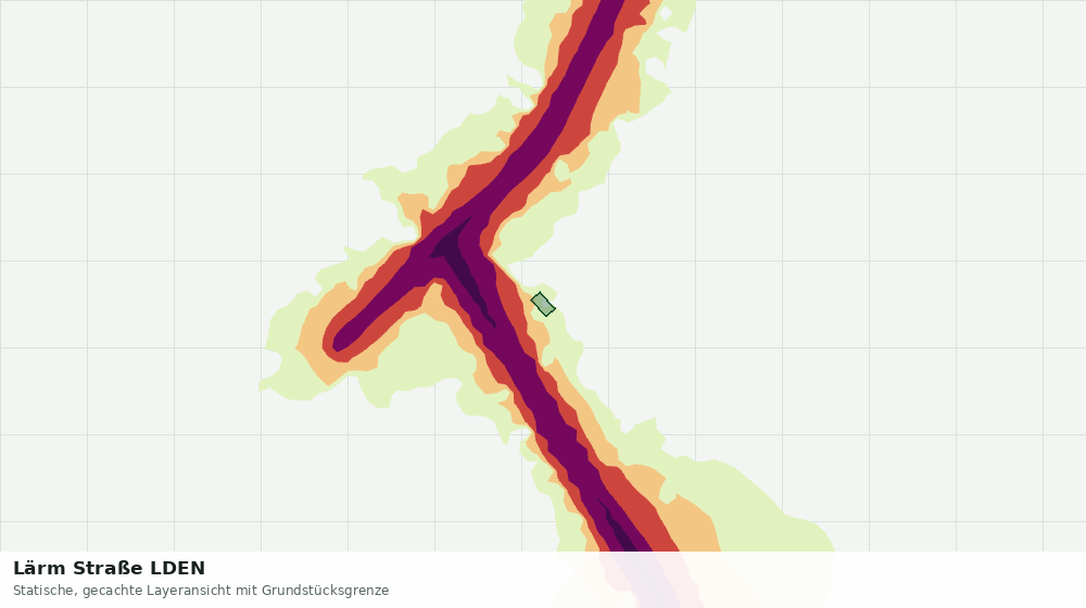 Statische Kartenansicht: Lärm Straße LDEN