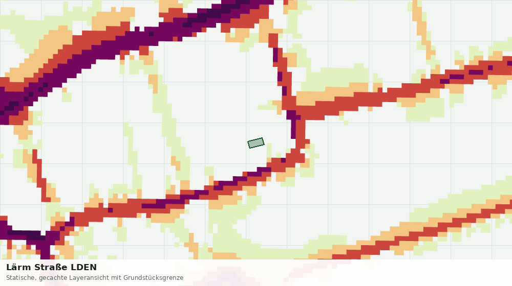 Statische Kartenansicht: Lärm Straße LDEN