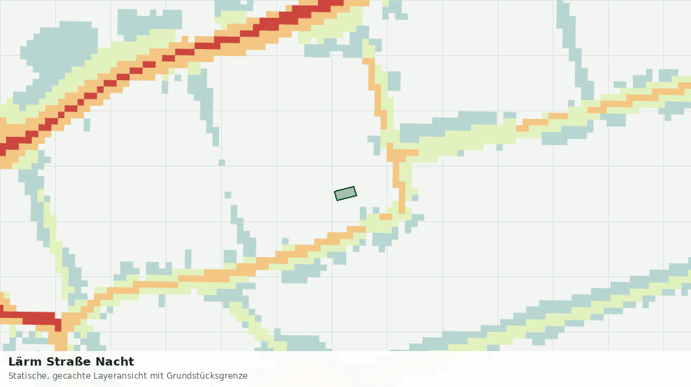 Statische Kartenansicht: Lärm Straße Nacht
