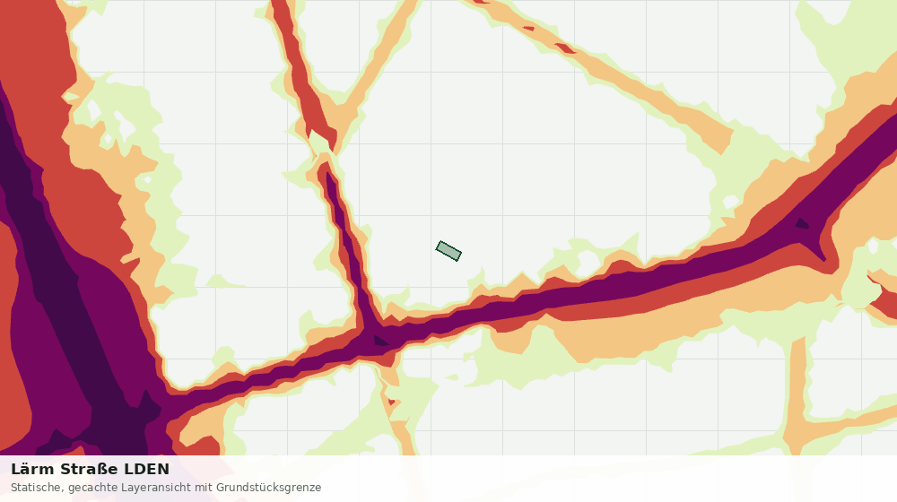 Statische Kartenansicht: Lärm Straße LDEN