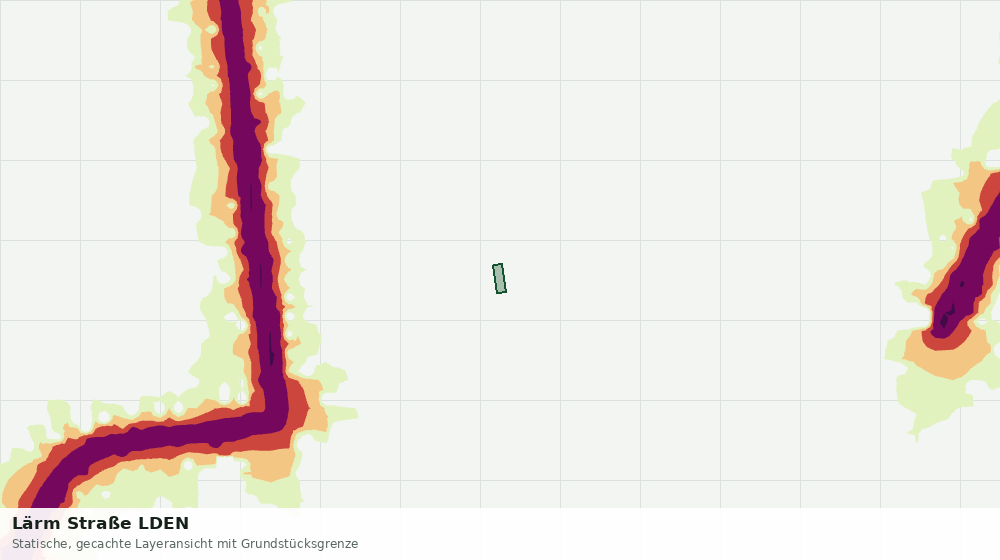 Statische Kartenansicht: Lärm Straße LDEN