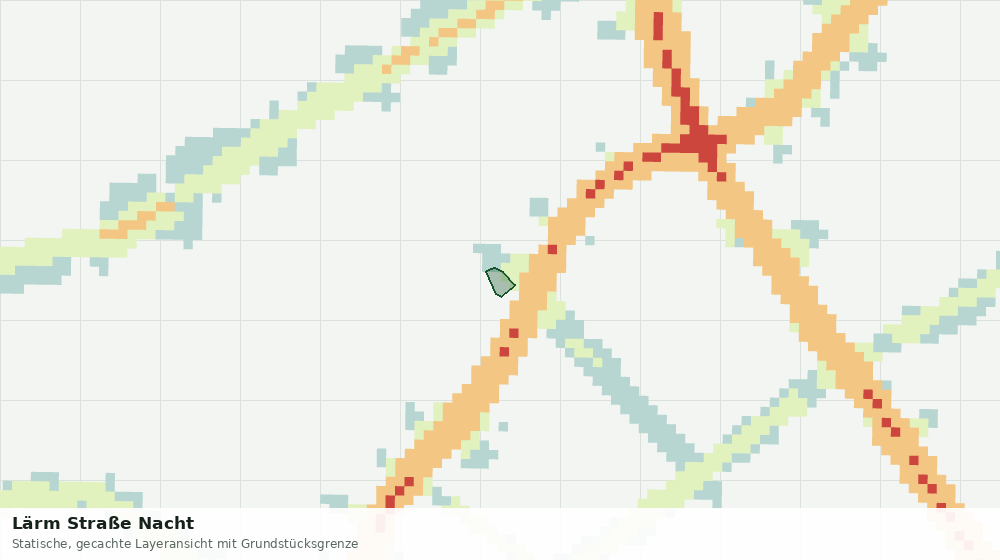 Statische Kartenansicht: Lärm Straße Nacht