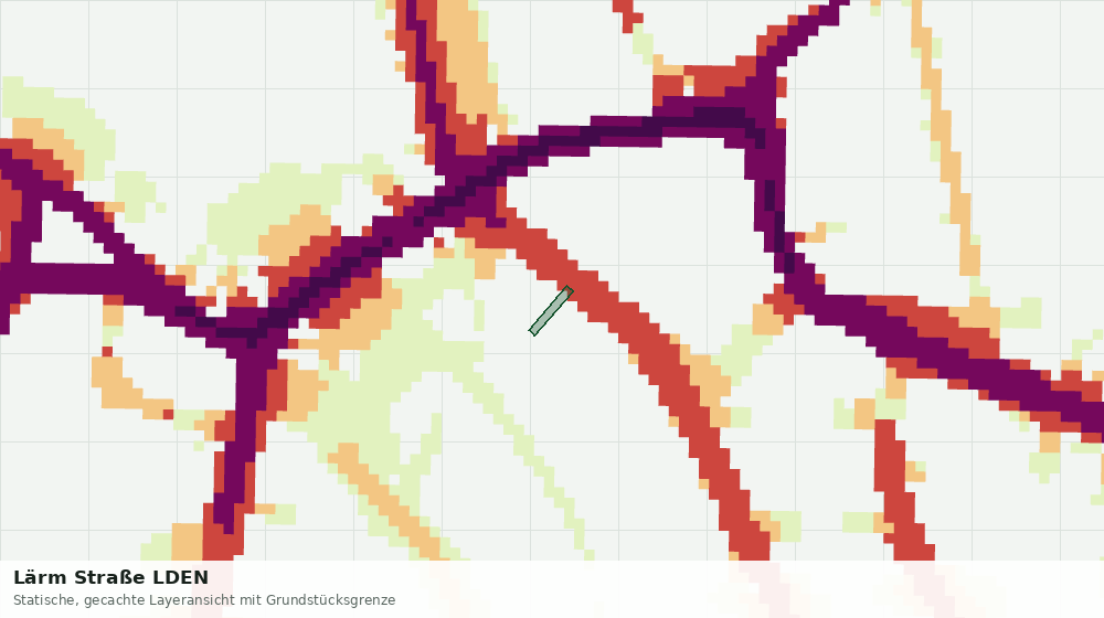 Statische Kartenansicht: Lärm Straße LDEN