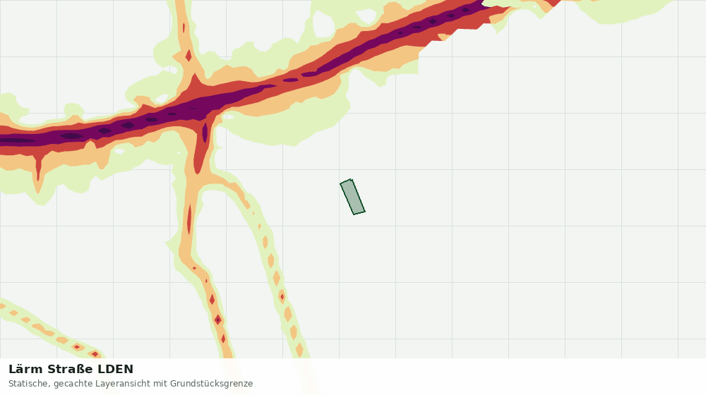 Statische Kartenansicht: Lärm Straße LDEN