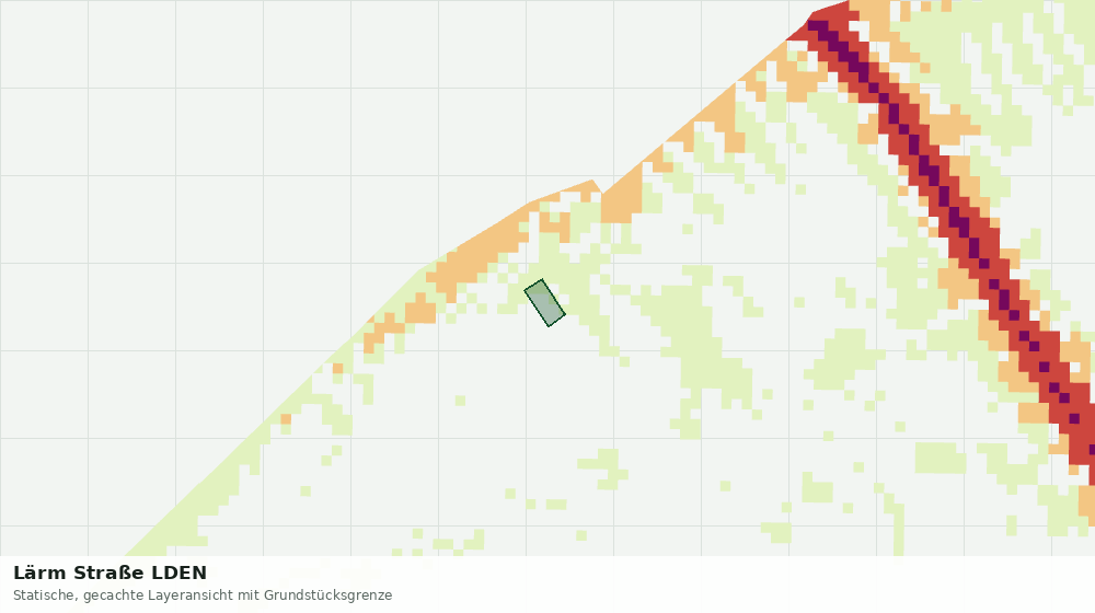 Statische Kartenansicht: Lärm Straße LDEN