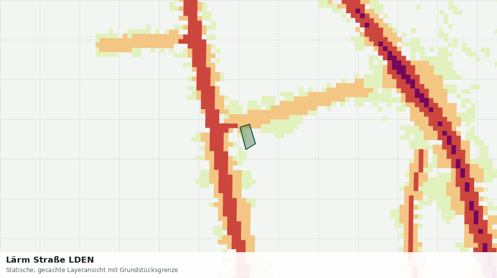 Statische Kartenansicht: Lärm Straße LDEN