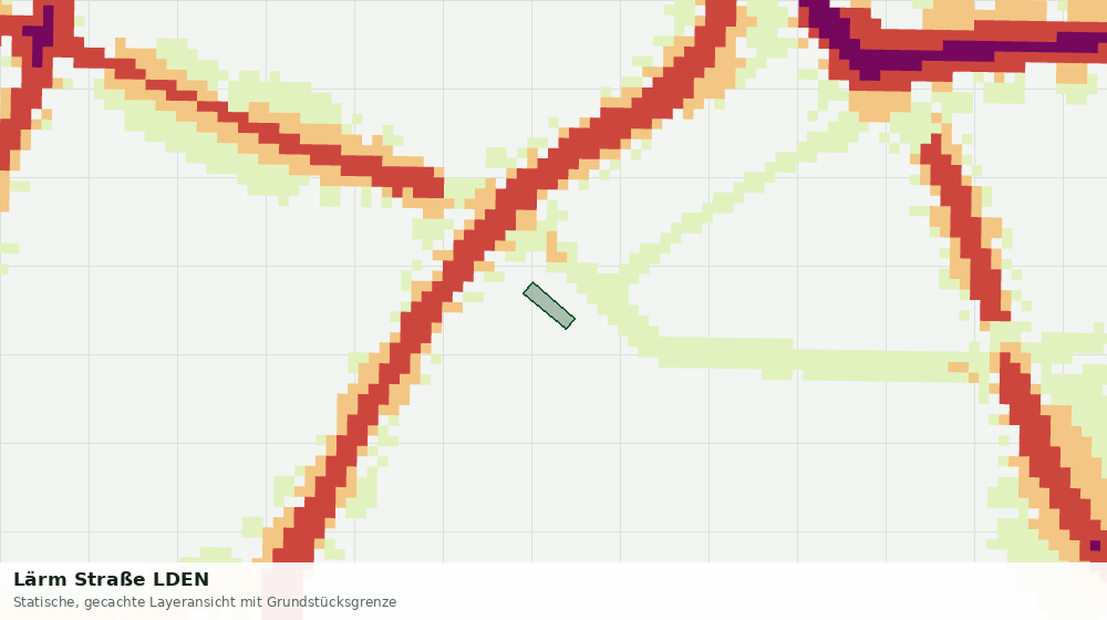 Statische Kartenansicht: Lärm Straße LDEN