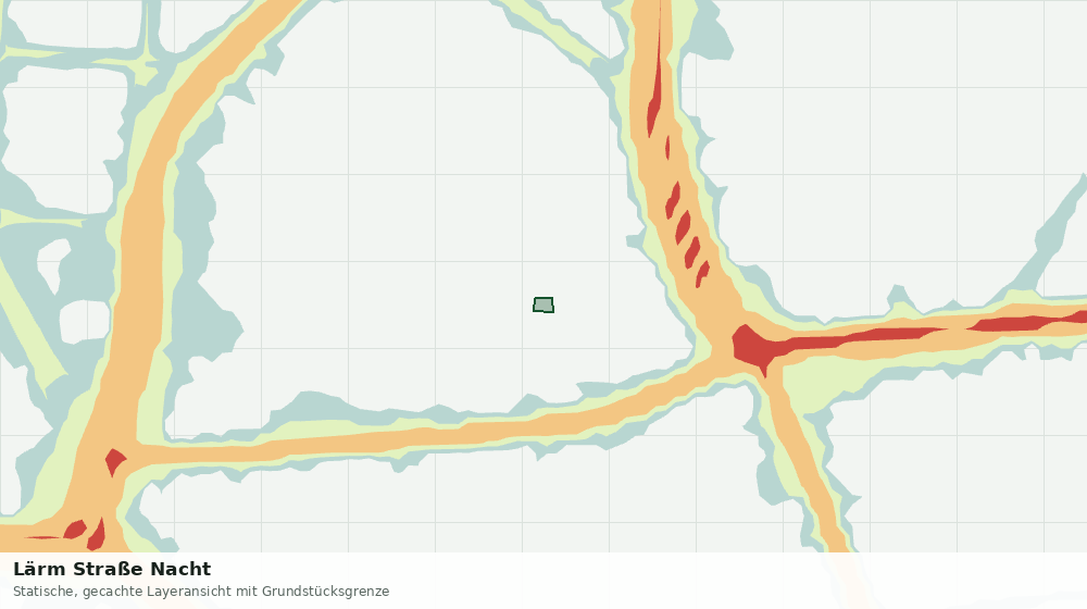 Statische Kartenansicht: Lärm Straße Nacht