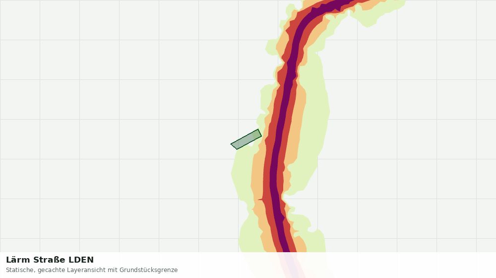Statische Kartenansicht: Lärm Straße LDEN