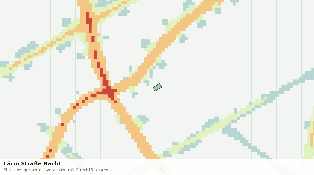 Statische Kartenansicht: Lärm Straße Nacht