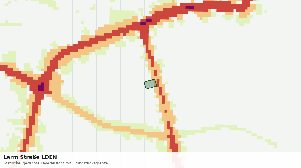 Statische Kartenansicht: Lärm Straße LDEN