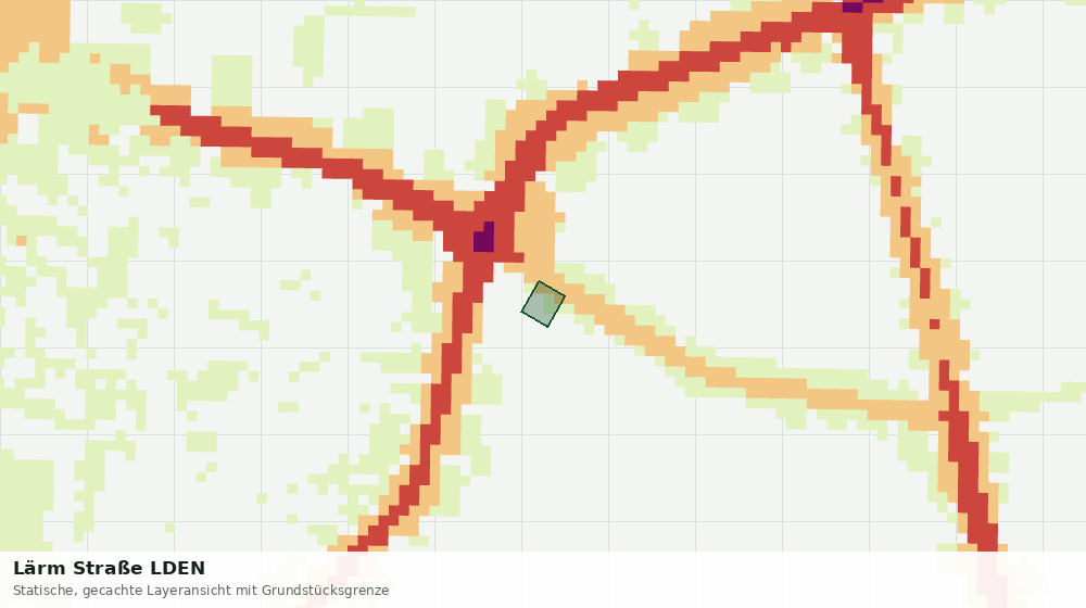 Statische Kartenansicht: Lärm Straße LDEN