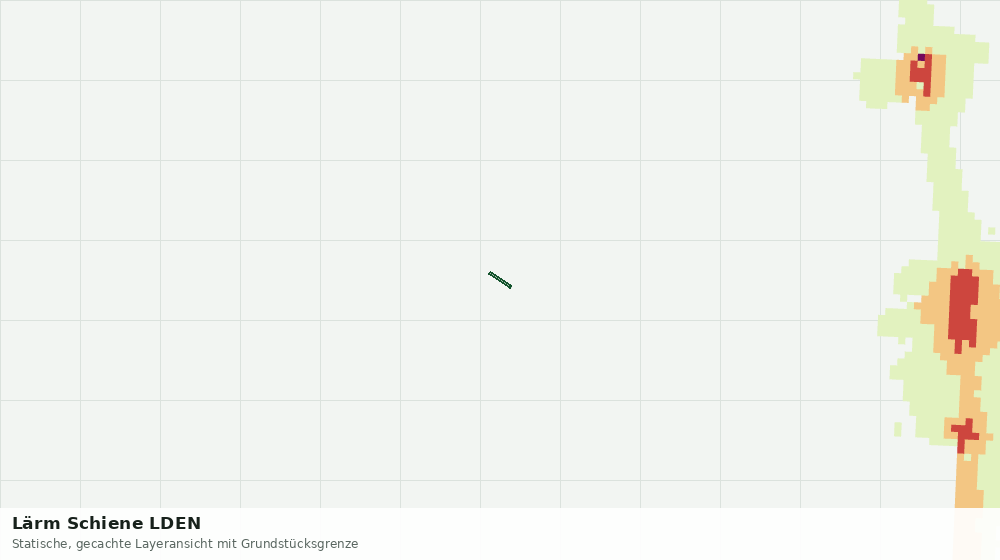 Statische Kartenansicht: Lärm Schiene LDEN